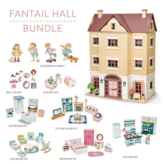 Tender Leaf toys Fantail Hall dolls house bundle