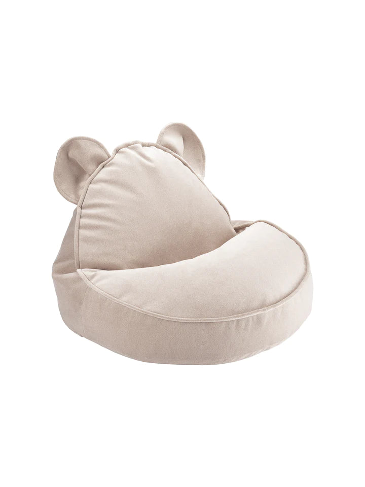 Wigiwama Velvet Dusty Beige Bear Beanbag