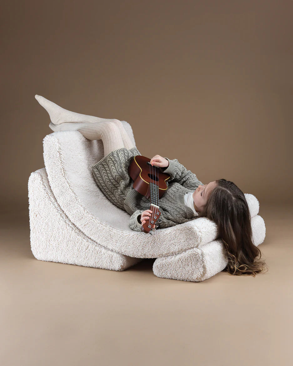 Children's modular moon chair Wigiwama Cream