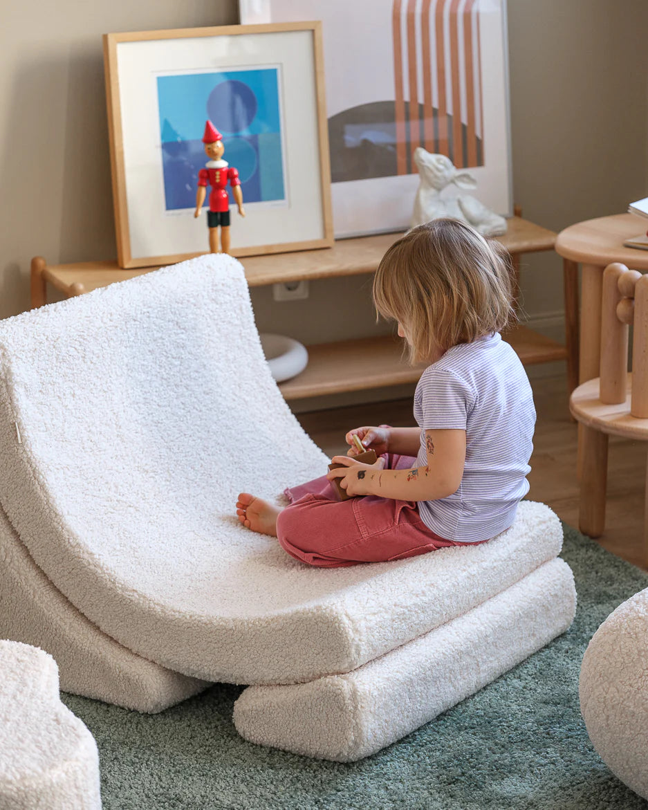 Children's modular moon chair Wigiwama Cream