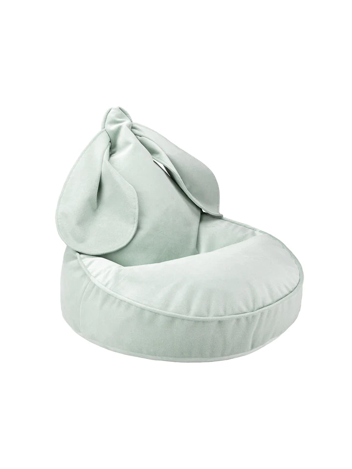 Wigiwama Velvet Misty Green Bunny Beanbag