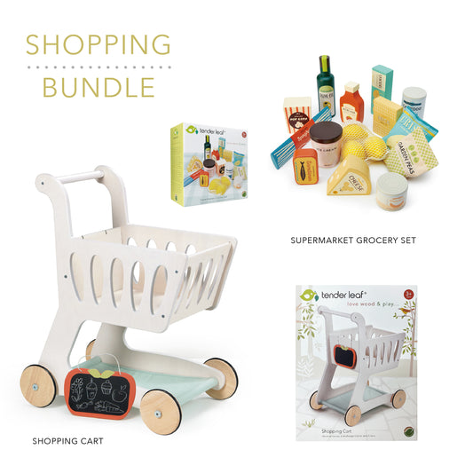 Tender Leaf toys shopping trolley bundle