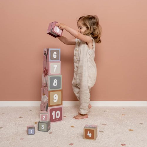 Little Dutch Flowers and Butterflies Stacking Blocks