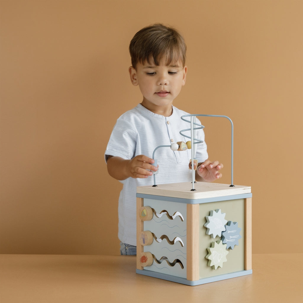 Little Dutch Wooden Activity Cube Ocean