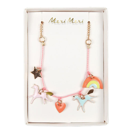 Meri Meri Unicorn Enamel Charm Necklace