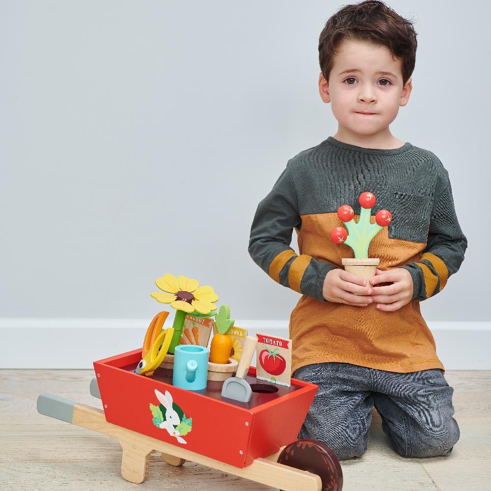 Tender Leaf Toys Garden Wheelbarrow Set