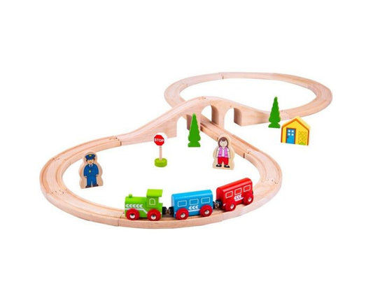 Bigjigs Wooden Train Set