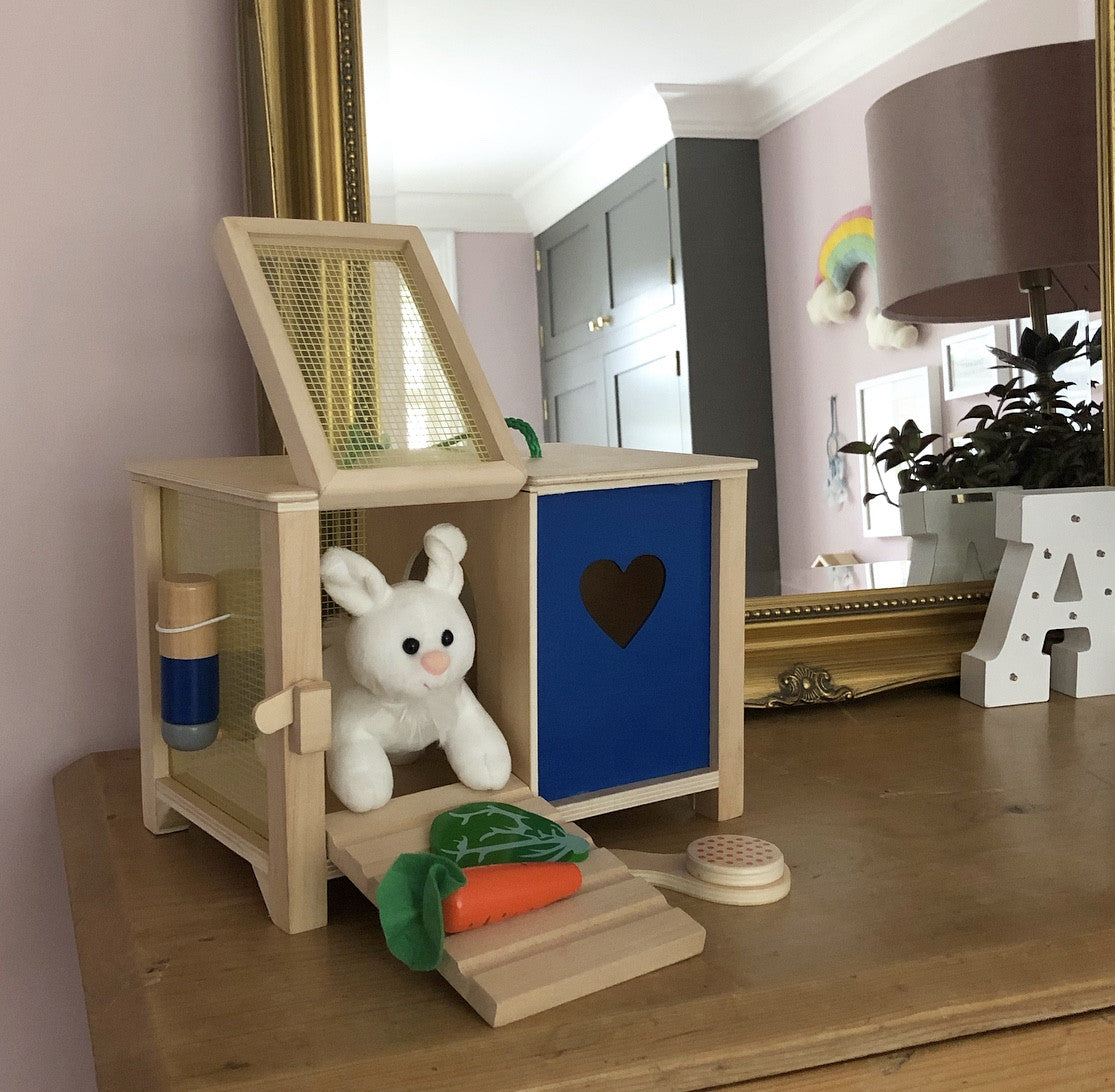 Legler Wooden Bunny and Hutch Play Set