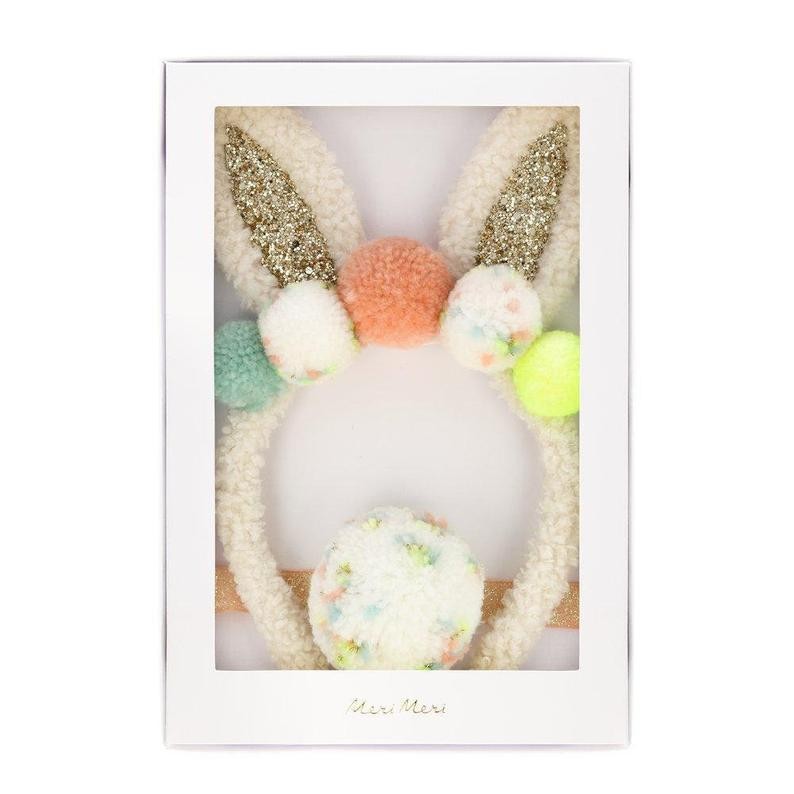 Meri Meri Pom Pom Bunny Ear Dressing Up Set