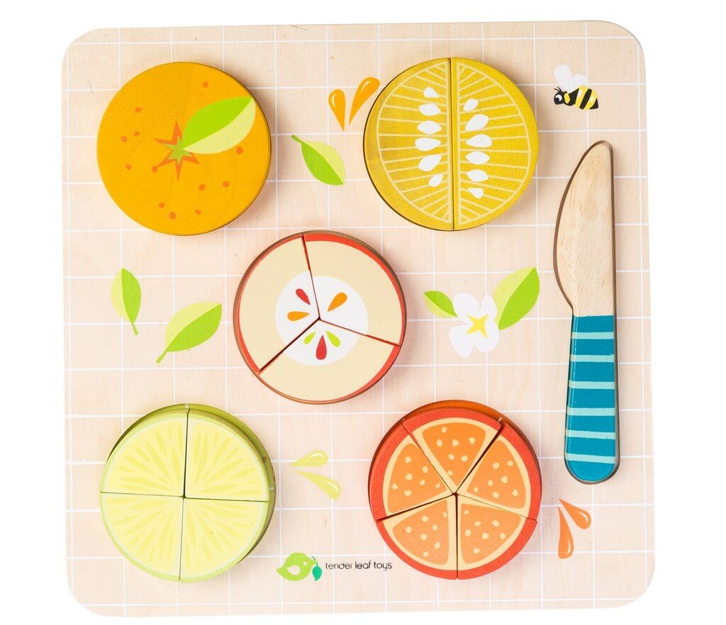 Tender Leaf Toys Citrus Fractions Puzzle