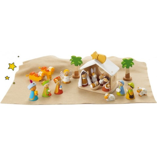 Wooden nativity set - Sevi Toys