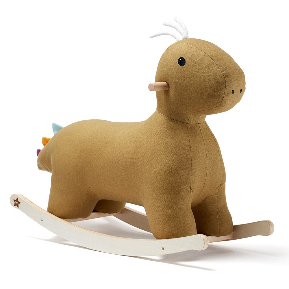 Wooden dinosaur rocking store horse