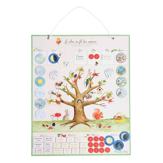 Moulin Roty Seasons Magnetic Calendar