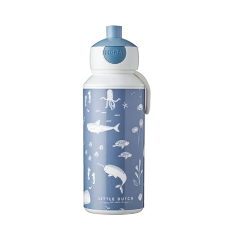 Little Dutch Drinking Bottle Pop Up Ocean Blue