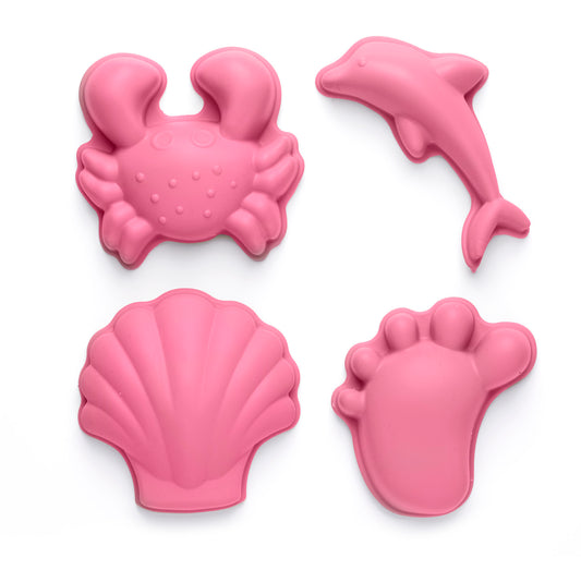 Scrunch Sand Moulds Footprint Set Flamingo Pink