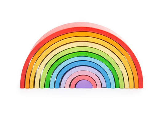 Bigjigs Large Wooden Stacking Rainbow