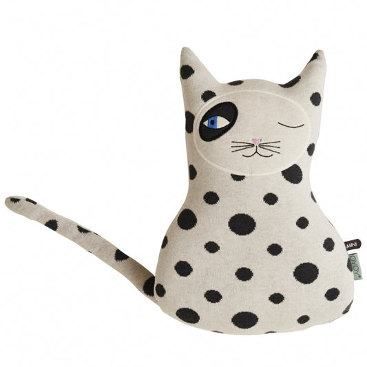 OYOY Cat Zorro Cushion White