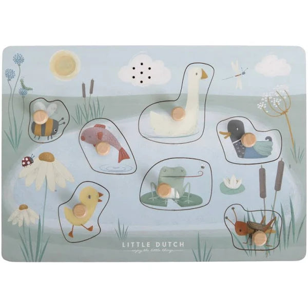 Little Dutch Wooden Sound Puzzle Little Goose